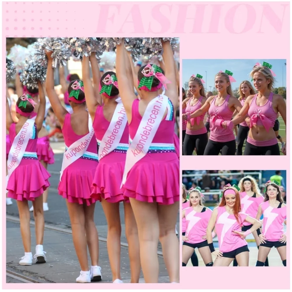 20 Pcs Football Cheer Bows 7